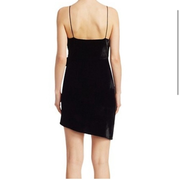 NWT Cinq a Sept Kiki Black Velvet Bow Mini Dress - Picture 4 of 12